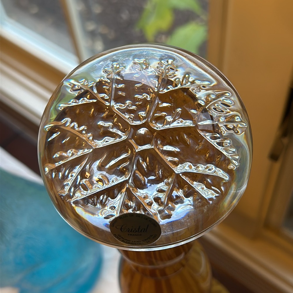 Cristal genuine lead crystal paperweight from France